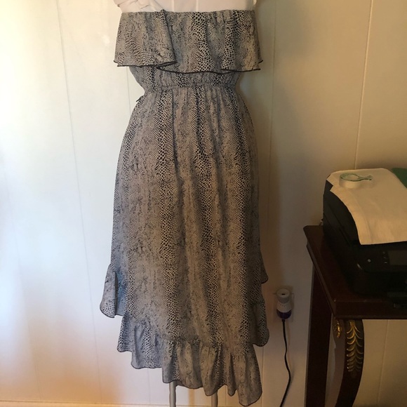 Women black & white speck dress size M - Picture 2 of 3